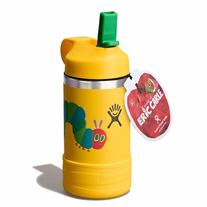 kids-12-oz-bottle-world-of-eric-carletm-q7 le26-w12-1000-kids-12-oz-wide-straw-cap-and-boot-yellow-caterpillar-angled-lid-open-withtag_1.jpg