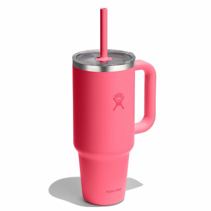 40-oz-travel-tumbler-d2 tt40pscc668-40-oz-travel-tumbler-clear-lid-popstar-pink-angled.jpg