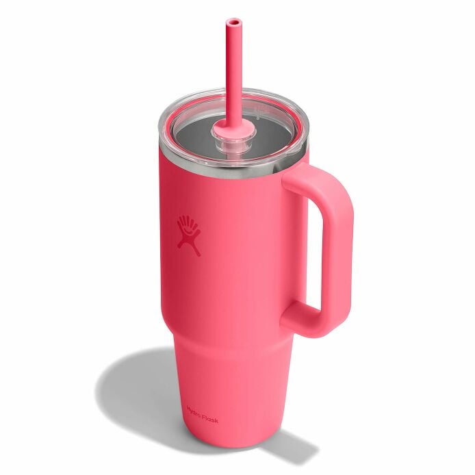 40-oz-travel-tumbler-d2 tt40pscc668-40-oz-travel-tumbler-clear-lid-popstar-pink-angledhigh.jpg